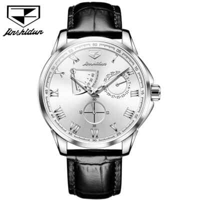 mechanical tourbillon kinetic watch leather hollow mens cronusart skeleton JSDUN