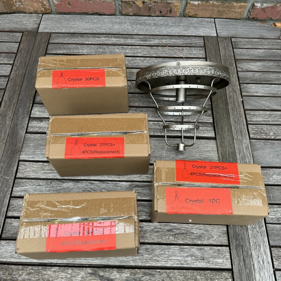 Pottery Barn Clarissa Утопленное Крепление Свет Круглый Серебряный Прозрачная Открытая Коробка Новый в коробке - Изображение 3 из 4