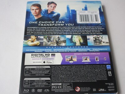 Divergent BLU-RAY & DVD commentary, deleted scenes Shailene