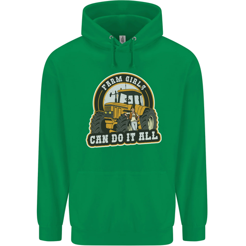 Farm Girls Can Do It All Funny Farming Childrens Kids Hoodie - Picture 40 of 64