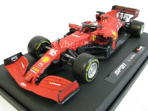 Bburago Ferrari SF21 F1 Charles LeClerc #16 1:18 18-16809 NUEVO EN CAJA - Imagen 10 de 12