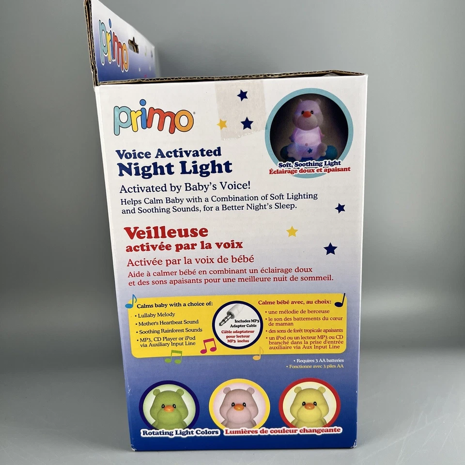 Chupete musical Primo con luz nocturna activada por voz para bebé latidos del corazón conectar al teléfono Foto 4 de 4