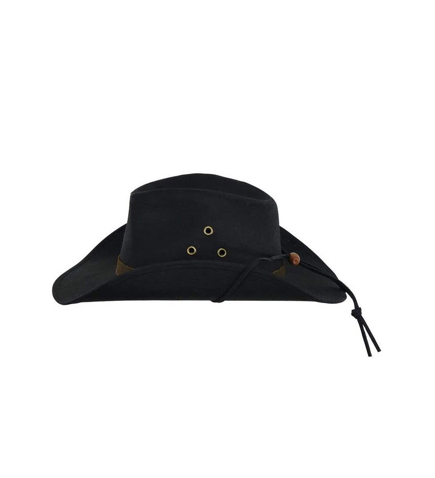 Sombrero de Vaquero OUTBACK TRADING Unisex Trapper Piel Aceitosa con Cordón para la Mentón - Colores y Tallas Foto 2 de 4