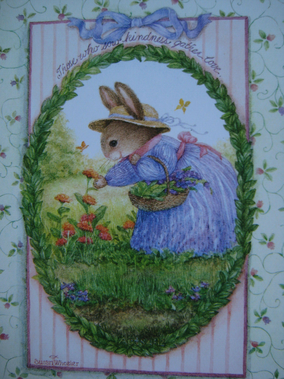 UNUSED vintage greeting card Holly Pond Hill BIRTHDAY Sow Kindness