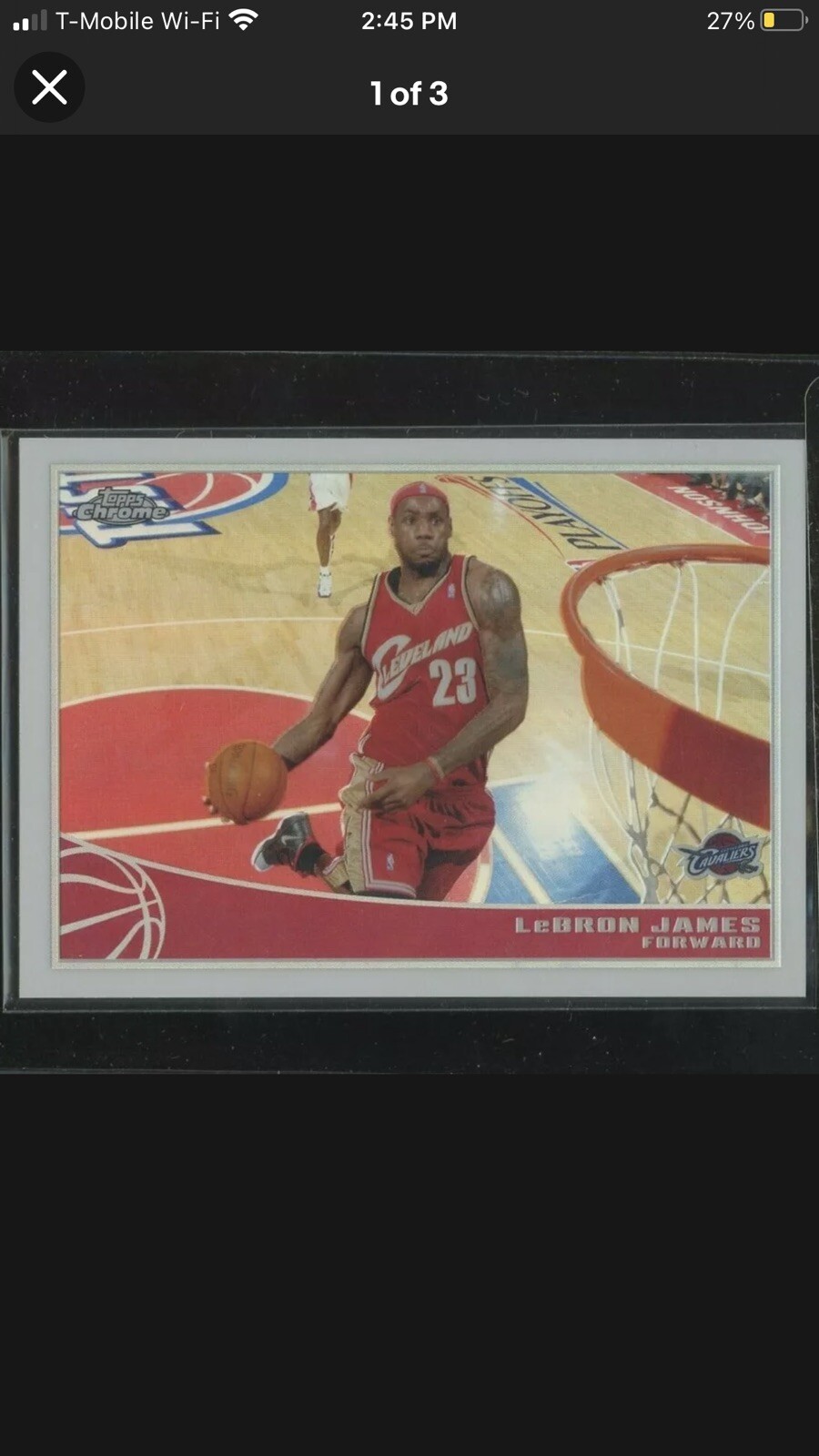 2009-10 Topps Chrome Refractor /500 LeBron James #16 - Sharp And centered