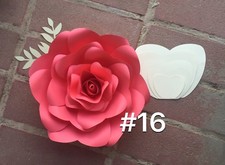 Hard Copy 16 Paper Flower Template, DIY Giant flowers, Backdrops, Decor