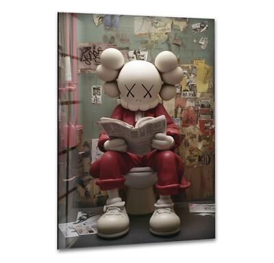 Kaws Colored Glass Wall Art