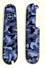 New Victorinox 91mm HANDLE / SCALE  2 Piece KIT  in Navy Camo