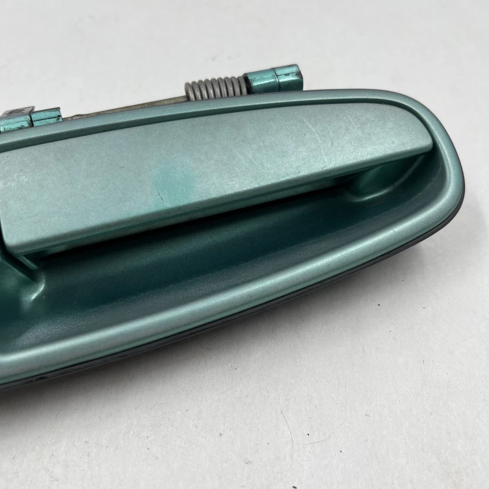 1994-99 Toyota Celica Right Passenger Exterior Door Handle OEM Blue/Green - Image 3 of 4