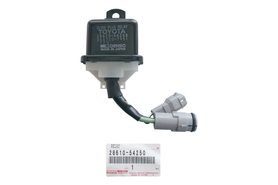 Relé de bujía incandescente genuino Toyota Landcruiser serie 70 1HZ 1PZ 28610-54250 FABRICANTE DE EQUIPOS ORIGINALES Foto 4 de 4