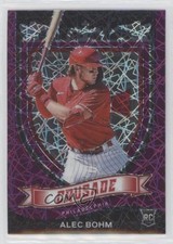 2021 Panini Chronicles Crusade Purple Velocity Prizm Alec Bohm #23 00em