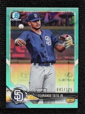 2018 Bowman Chrome Prospects Aqua Refractor 41/125 Fernando Tatis Jr #BCP114 5h0
