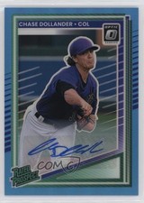 2025 Donruss Optic Carolina Blue Prizm Signatures 6/35 Chase Dollander Auto 10w8