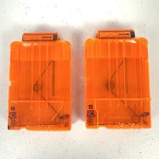 Nerf N-Strike Elite Magazine Modulus 6 Dart Clip System Set Of 2 Cartridge Only