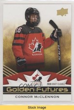 2020-21 Upper Deck Team Canada Juniors Golden Futures Connor McClennon READ 07ss