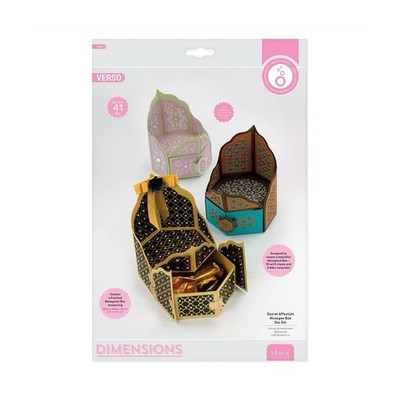 Tonic Studios Secret Affection Hexagon Box Cutting Dies Set 41 Dies 4764e