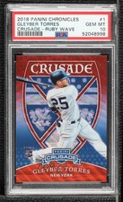 2018 Chronicles Crusade Ruby Wave Prizm /199 Gleyber Torres #1 PSA 10 GEM MT n0c