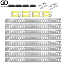 5' E Track Tie Down Rail Kit Galvanized Steel 32 PCS For Enclosed Cargo Trailer
