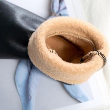 Unisex Winter Warm Leather Thermal Boot Slipper Indoor House Soft Non-Slip So A2