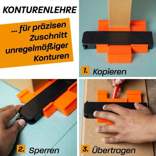 Verlegeset für Parkett & Laminat Abstandshalter Schlagklotz Werkzeug Parkett - Bild 2 von 18