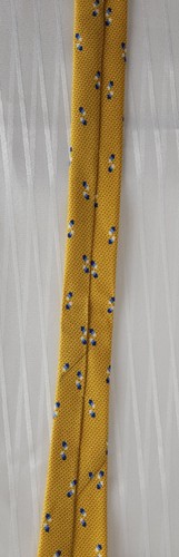 salvatore martorana tie mens yellow abstract polka dot office fundraiser casual - Picture 19 of 22