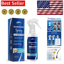 5 Minoxidil Hair Regrowth Spray for Men Women 60ml Biotin-Infused Treatment