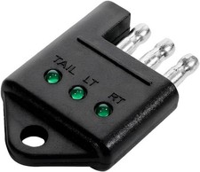 4 Pin Trailer Wiring Tester 4-way Straight Trailer Wire Tester Connector With L