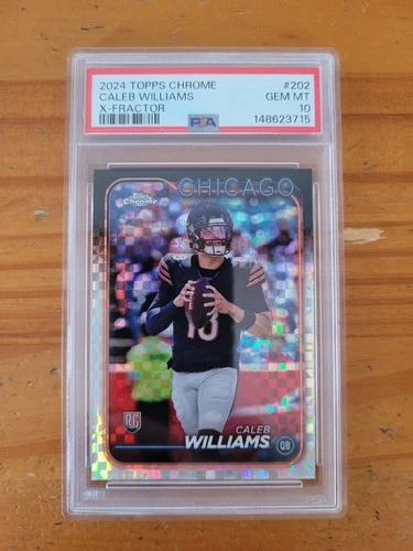 2024 Topps Chrome Xfractor #202 Caleb Williams Rookie Card PSA 10 Gem Mint RC