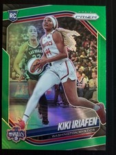 🏀 Kiki Iriafen ROOKIE Green Prizm  2025 Panini Prizm WNBA Mystics RC 🏀