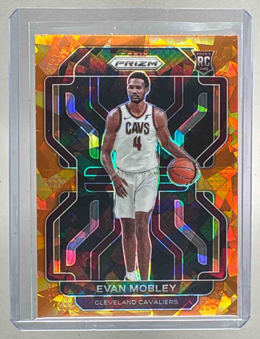 Evan Mobley 2021 Panini Prizm #325 Orange Ice Rookie RC