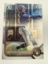 2022 1st Bowman Chrome ~ Jackson Chourio ~ Mega Box Mojo Refractor ~ #BCP-79