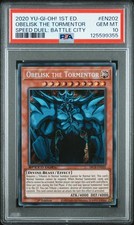 2020 YU-GI-OH! SPEED DUEL: BATTLE CITY BOX 1ST ED OBELISK THE TORMENTOR PSA 10