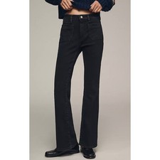 Anthropologie Pilcro and the Letterpress Corduroy Flare Pants Navy Black No 00