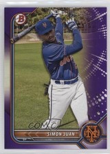 2022 Bowman Draft Purple 142/250 Simon Juan #BD-52 w5b