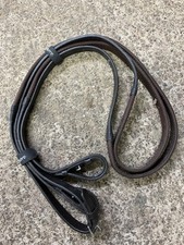 Shires Aviemore brown rubber grip nylon insert horse bridle reins Ext/Full (new)