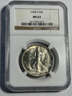 1944-S NGC MS63 Walking Liberty Half Dollar Blast White