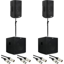 Alto Professional TX412 700-watt 12-inch Powered Speaker Pair and Subwoofers
