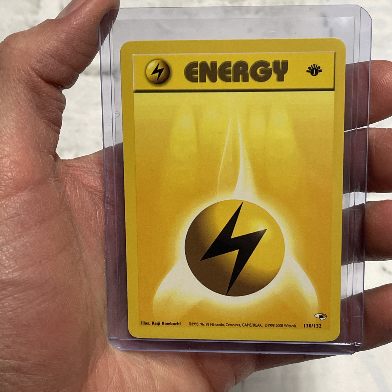Lightning Energy 130/132 Gym Heroes Vintage Pokémon Nintendo NM/MT 1st Edition