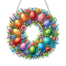 Easter Diamond Art Hanging Kit for Adults, DIY Diamonds Painting Hanging Board..