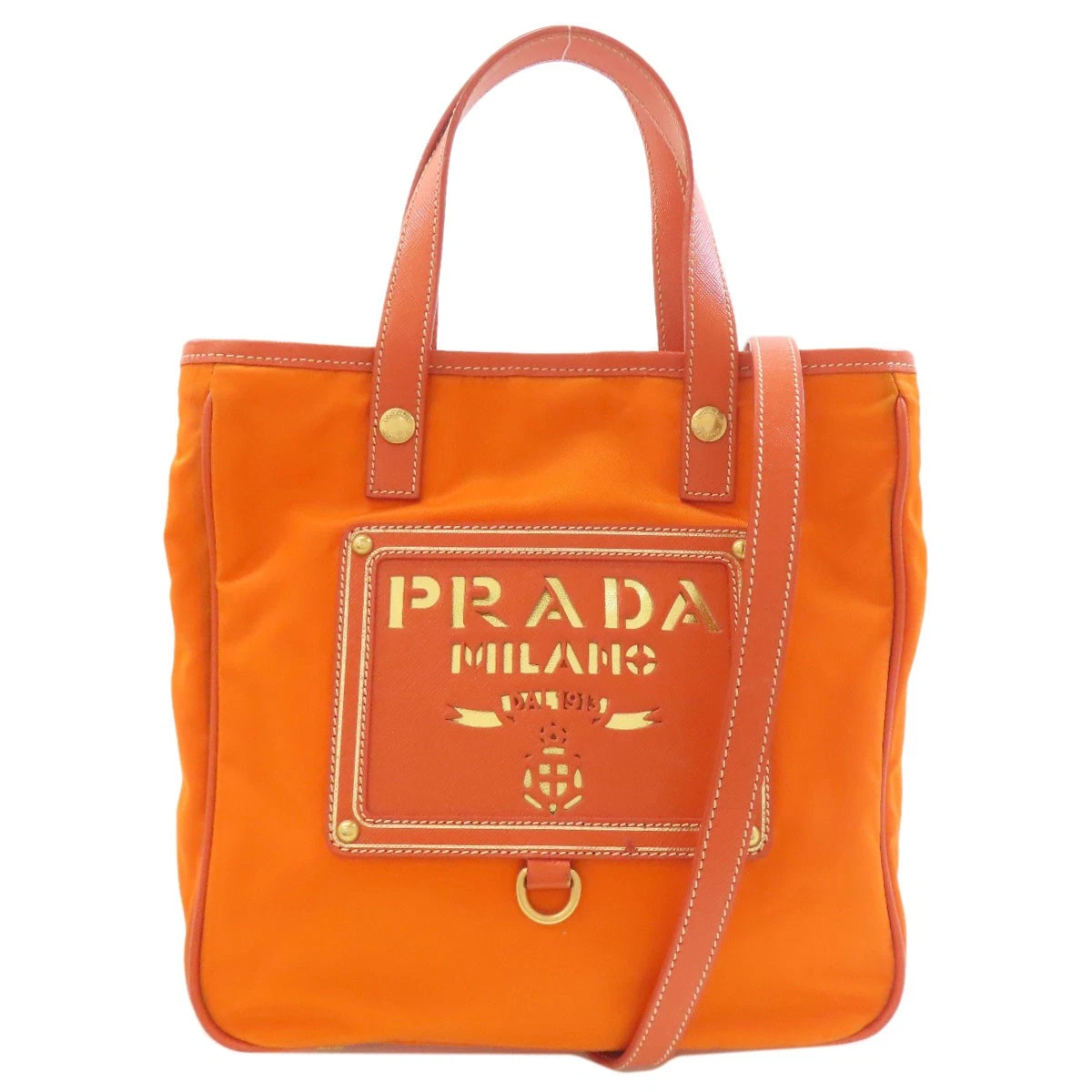 PRADA Nylon Exterior Orange Bags & Handbags for Women for sale | eBay