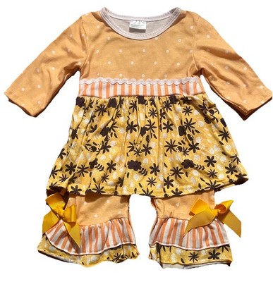 Baby Boutique One Piece Yellow Outfit size 3 Months