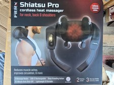 FitRx Shiatsu Pro Cordless Heat Massager for Neck, Back  Shoulder