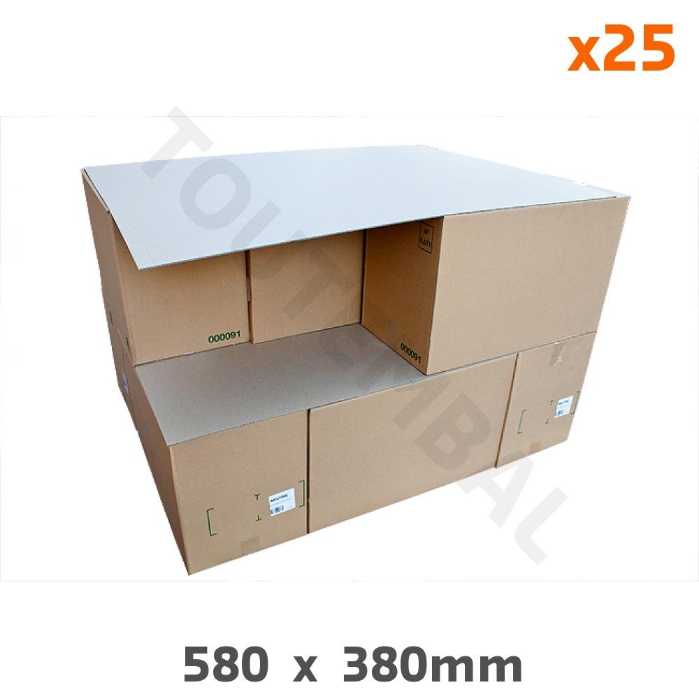Plaque carton intercalaire 580x380 mm pour séparer vos colis fragiles