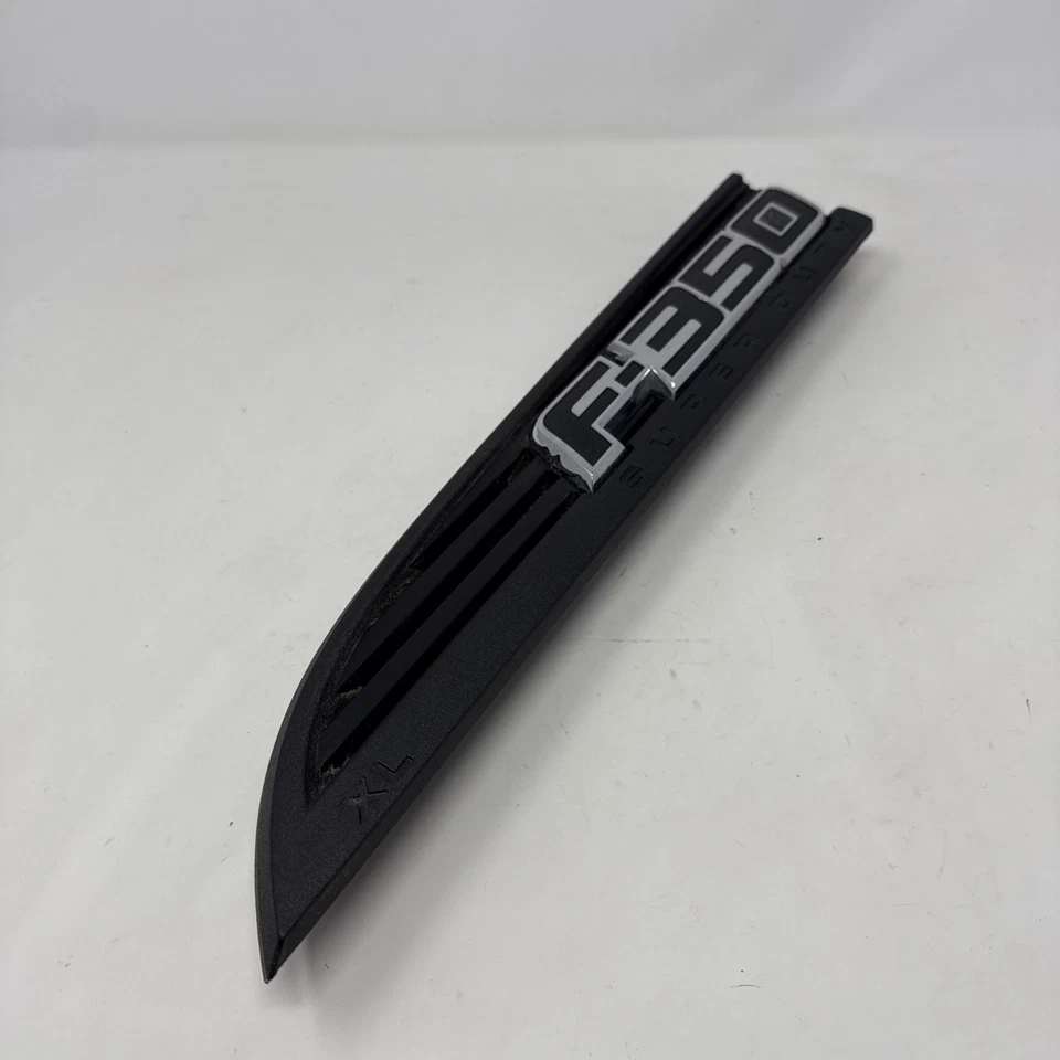 11-16 Ford F-350 Super Duty XL Left Side Fender Emblems Badge Grille Trim OEM - Image 3 of 4