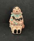 Figurine 3-1/2" Handmade clay Teissedre Native American Storyteller — photo 4