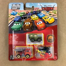 Disney Pixar Cars Mini Racers 3 Pack Sarge Red Rotor Turbosky Race  Rescue