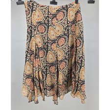 Lauren Ralph Lauren Skirt Womens 14P Paisley Cottagecore Boho Romantic Vtg