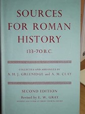 Sources for Roman History, 133-70 B.C. Hardcover