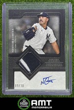 Nestor Cortes Patch Auto 2025 Topps Update 9/10 Black Foil Yankees