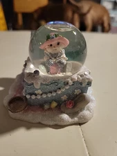 Encode Snow Bunny Dressed Up Bunny Snow Globe From 2001